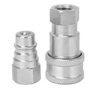 Demeras Raccord Hydraulique, Raccord Rapide Hydraulique, Filetage NPT 1/4" pour la Construction