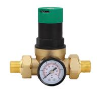 Demeras Régulateur de Pression d'eau, Débit de Sortie 1-6,0 M³/h 0-60 MPa Mètre Vanne de Régulation de Pression d'eau Structure à Piston pour Système de Purification (3/4 pouces (DN20))