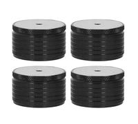 Demeras Rehausseurs de Meubles, sans Déformation, 4 Pièces, Hauteur 23-37 Mm, Aucun Dommage au Sol, Charge 50-500 Kg, Cadre de Lit Haute Résistance, Pied de Support en Alliage d'aluminium pour