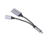 Demeras Répartiteur USB C OTG en Alliage D'aluminium, Adaptateur de Charge Rapide, Transmission Stable pour Ordinateur et Téléphone