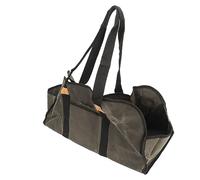 Demeras Sac de Transport de Bois Pliable, Poignée Renforcée, Grande capacité, Toile Cirée, Porte-Bois pour Poêle à
