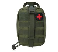 Demeras Sac d'urgence médical extérieur Sac Tactique médical EMT pour Trousse de Premiers Soins de Voyage en Plein air Escalade Randonnée Sac de Sauvetage(Vert)