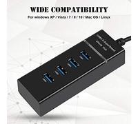 Demeras Station de Chargement 4 Ports Hub USB USB3.0 Téléphone/Tablette/PC/