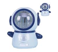 Demeras Taille-crayon électrique Dessin animé Flexible Deux Modes de Puissance Taille-crayon Spaceman Usage Domestique (Bleu clair)