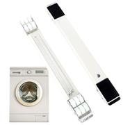 Démètre de la machine à laver - roues à rouleaux, support réglable | Base rétractable avec frein de verrouillage, curseur de réfrigérateur robuste pour la mobilité de l'appareil domestique, le garage