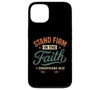Demeurez fermes dans la Foi (Corinthiens 16, 13) Vintage Christian Coque pour iPhone 13