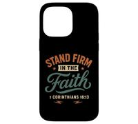 Demeurez fermes dans la Foi (Corinthiens 16, 13) Vintage Christian Coque pour iPhone 14 Pro Max