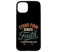 Demeurez fermes dans la Foi (Corinthiens 16, 13) Vintage Christian Coque pour iPhone 15 Plus