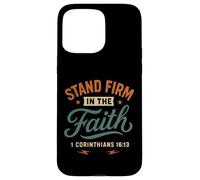 Demeurez fermes dans la Foi (Corinthiens 16, 13) Vintage Christian Coque pour iPhone 15 Pro Max