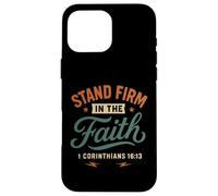 Demeurez fermes dans la Foi (Corinthiens 16, 13) Vintage Christian Coque pour iPhone 16 Pro Max
