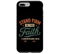 Demeurez fermes dans la Foi (Corinthiens 16, 13) Vintage Christian Coque pour iPhone 7 Plus/8 Plus