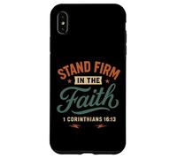 Demeurez fermes dans la Foi (Corinthiens 16, 13) Vintage Christian Coque pour iPhone XS Max