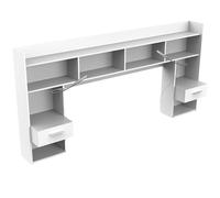 Demeyere 155027 Lit évolutif avec LED avec Chicago 222 x 109 x 38 cm avec Plusieurs étagères Blanc