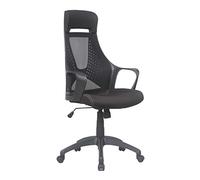 Demeyere - 369712 Collection Freetown Chaise de Bureau Ergonomique Réglable, Noir Mat, L 62 cm x P 63 cm x H 116 cm