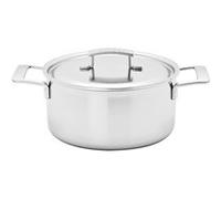 Demeyere 40850-669-0 Industry Marmite avec couvercle Compatible plaque à induction 24 cm Blanc G