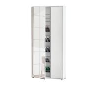 DEMEYERE armoire à chaussures + miroir Blanc perle - EBONY