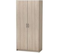 DEMEYERE Armoire de chambre contemporain décor chêne shannon et blanc perle - L 79,7 cm - MULTI