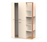 Demeyere Armoire de Rangement et Dressing Chambre d’Adulte ou D’Enfant - Comporte Deux Barres de Penderie et de Nombreuses Etagères - Garde-Robe Pratique au Style Epuré