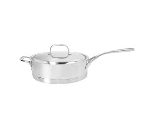 Demeyere Atlantis 7 28 cm, Sauteuse avec couvercle, Argent