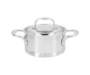 Demeyere Atlantis 7 Faitout avec couvercle 16 cm, Inox 18/10