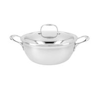 Demeyere Atlantis 7 Poêle de service avec couvercle à double paroi 24 cm, Inox 18/10