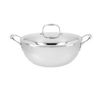 Demeyere Atlantis 7 Poêle de service avec couvercle à double paroi 28 cm, Inox 18/10