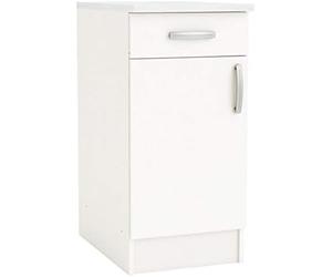 Demeyere Caisson De Rangement Cuisine Bas 1 Porte 1 Tiroir - 100% Résistant A L'Eau - NOVA - Coloris Blanc Mat - 60 x 40,1 x 85 cm