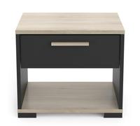 Demeyere Commode de Nuit-1 Tiroir-Izzy-Fabriqué en France-Garantie 2 Ans, Bois, L 43,2 x P 36,2 x H 37,2 cm