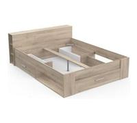 Demeyere Lit adulte 160 200 cm Chene Kronberg O ygene Gris