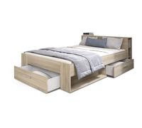 Demeyere - Lit adulte 160 x 200 cm - Chêne Kronberg - Oxygène