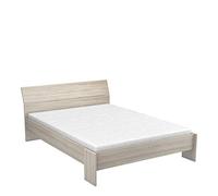 Demeyere, Lit Pricy, Tête Inclinée, Bois Clair, 140x190 / 200 cmn Fabriqué en France, Garantie 2 Ans