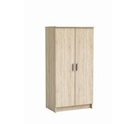 ARMOIRE À USAGES MULTIPLES CORONA - Armoire auxiliaire à 2 portes, Range-chaussures moderne, cm 55x36h108, Chêne