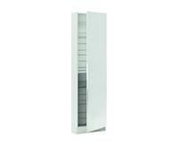 Meuble à chaussures Demeyere Armoire à chaussures avec miroir - ZAPATERO - Blanc - 12 rangements -