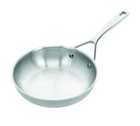 Demeyere poêle à frire Essential 5 en acier inoxydable. Poêle inox poli à 5 couches pour tous types de cuisinières dont induction, garantie de qualité de 30 ans, Ø 24 cm