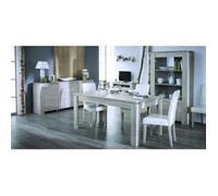 DEMEYERE Table à manger 6 personnes 170x90 cm - Décor chêne champagne - SEGUR