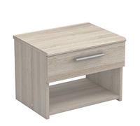 Demeyere - Table de Chevet Style Contemporain - Design Sobre et Épuré - 1 Tiroir Coulissant et 1 Niche - Collection PRICY 2