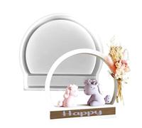 demi-anneau - cadre de dôme de silicone avec revêtement antiadhésif | Utilisé pour la décoration de gâteau, le moulage du chocolat, la production de bonbons, la création de d