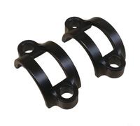 Demi-anneau de montage de frein hydraulique pour systèmes Magura, adaptateur en alliage d'aluminium usiné CNC avec trous de 5 mm, taille 38 x 17,5 x 12,5 mm, paire légère de 3,5 g, noir