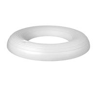 Demi Anneau en polystyrène XXL de 60 cm, Couronne en Styro Blanc à Fond Plat de 7,5cm de Haut