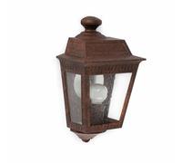 Demi-applique murale ARGOT, acier, brun rouille