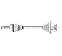 Demi-arbre 17-0649 METELLI pour FIAT PALIO PALIO Weekend ALBEA
