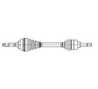 Demi-arbre 17-0852 METELLI pour OPEL ASTRA H Break ASTRA H ASTRA H GTC