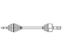 Arbre De Transmission Metelli 17-1018 pour Opel
