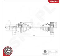 ESEN SKV 40SKV047 Arbre de transmission