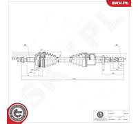 Demi-arbre 40SKV064 ESEN SKV