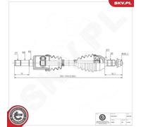 Demi-arbre 40SKV088 ESEN SKV