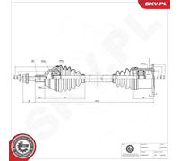 ESEN SKV 40SKV284 Arbre de transmission