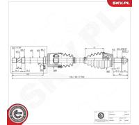 Demi-arbre 40SKV351 ESEN SKV
