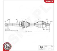 Demi-arbre 40SKV365 ESEN SKV
