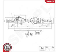 Demi-arbre 40SKV407 ESEN SKV